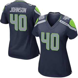 Game Darryl Johnson Women's Seattle Seahawks Team Color Jersey - Navy