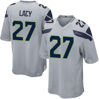 Game Eddie Lacy Men's Seattle Seahawks Alternate Jersey - Gray