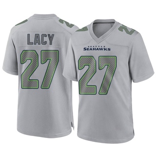 Game Eddie Lacy Men's Seattle Seahawks Atmosphere Fashion Jersey - Gray
