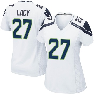 Game Eddie Lacy Women's Seattle Seahawks Jersey - White