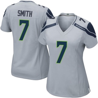 Game Geno Smith Women's Seattle Seahawks Alternate Jersey - Gray