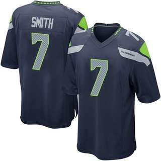Game Geno Smith Youth Seattle Seahawks Team Color Jersey - Navy