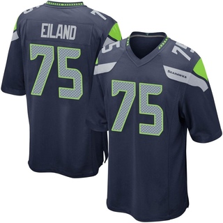 Game Greg Eiland Men's Seattle Seahawks Team Color Jersey - Navy