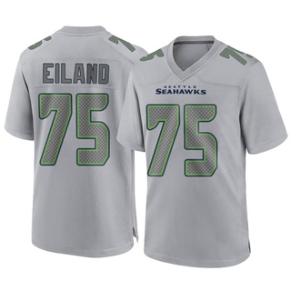 Game Greg Eiland Youth Seattle Seahawks Atmosphere Fashion Jersey - Gray