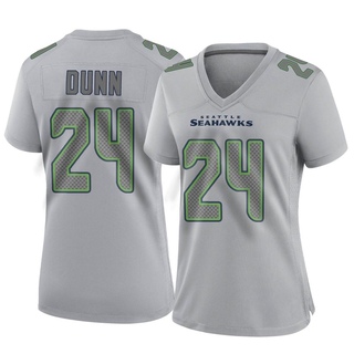 Game Isaiah Dunn Women's Seattle Seahawks Atmosphere Fashion Jersey - Gray