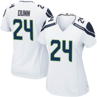 Game Isaiah Dunn Women's Seattle Seahawks Jersey - White