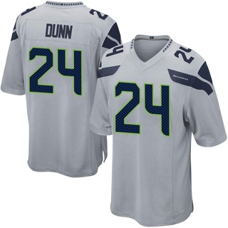 Game Isaiah Dunn Youth Seattle Seahawks Alternate Jersey - Gray