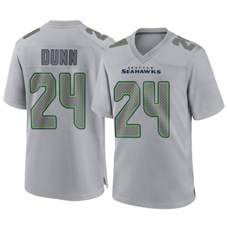 Game Isaiah Dunn Youth Seattle Seahawks Atmosphere Fashion Jersey - Gray