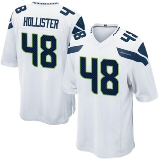 Game Jacob Hollister Men's Seattle Seahawks Jersey - White