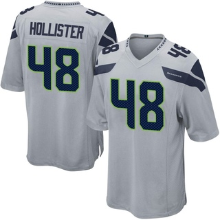 Game Jacob Hollister Youth Seattle Seahawks Alternate Jersey - Gray