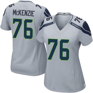 Game Jalen McKenzie Women's Seattle Seahawks Alternate Jersey - Gray