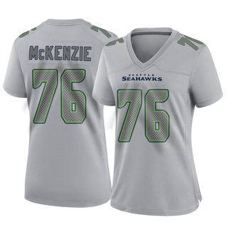 Game Jalen McKenzie Women's Seattle Seahawks Atmosphere Fashion Jersey - Gray
