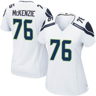 Game Jalen McKenzie Women's Seattle Seahawks Jersey - White