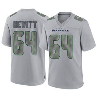Game Jarrod Hewitt Men's Seattle Seahawks Atmosphere Fashion Jersey - Gray