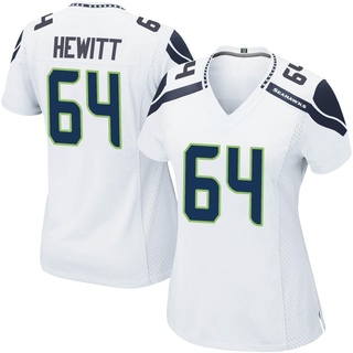 Game Jarrod Hewitt Women's Seattle Seahawks Jersey - White