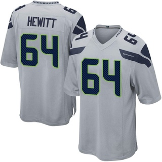 Game Jarrod Hewitt Youth Seattle Seahawks Alternate Jersey - Gray