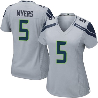 Game Jason Myers Women's Seattle Seahawks Alternate Jersey - Gray