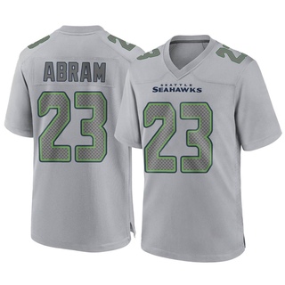 Game Johnathan Abram Men's Seattle Seahawks Atmosphere Fashion Jersey - Gray