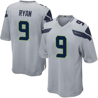 Game Jon Ryan Youth Seattle Seahawks Alternate Jersey - Gray