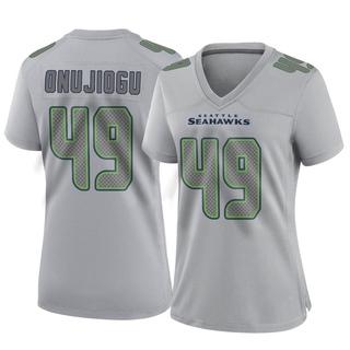 Game Joshua Onujiogu Women's Seattle Seahawks Atmosphere Fashion Jersey - Gray