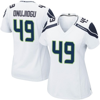 Game Joshua Onujiogu Women's Seattle Seahawks Jersey - White