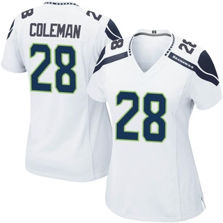 Game Justin Coleman Women's Seattle Seahawks Jersey - White