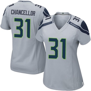 Game Kam Chancellor Women's Seattle Seahawks Alternate Jersey - Gray
