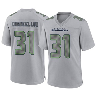 Game Kam Chancellor Youth Seattle Seahawks Atmosphere Fashion Jersey - Gray
