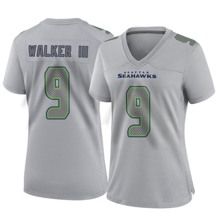 Game Kenneth Walker III Women's Seattle Seahawks Atmosphere Fashion Jersey - Gray