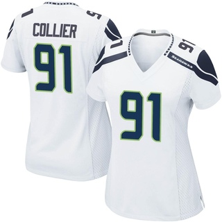 Game L.J. Collier Women's Seattle Seahawks Jersey - White