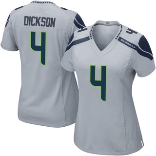 Game Michael Dickson Women's Seattle Seahawks Alternate Jersey - Gray