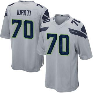 Game Mike Iupati Men's Seattle Seahawks Alternate Jersey - Gray