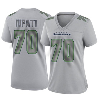 Game Mike Iupati Women's Seattle Seahawks Atmosphere Fashion Jersey - Gray