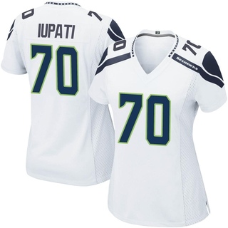 Game Mike Iupati Women's Seattle Seahawks Jersey - White