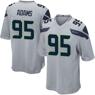 Game Myles Adams Men's Seattle Seahawks Alternate Jersey - Gray