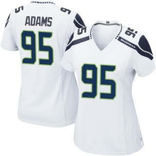 Game Myles Adams Women's Seattle Seahawks Jersey - White