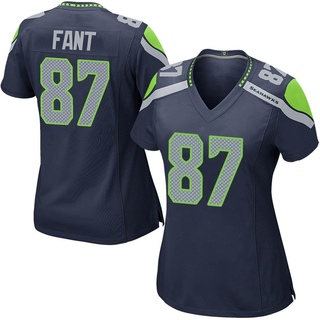 Game Noah Fant Women's Seattle Seahawks Team Color Jersey - Navy
