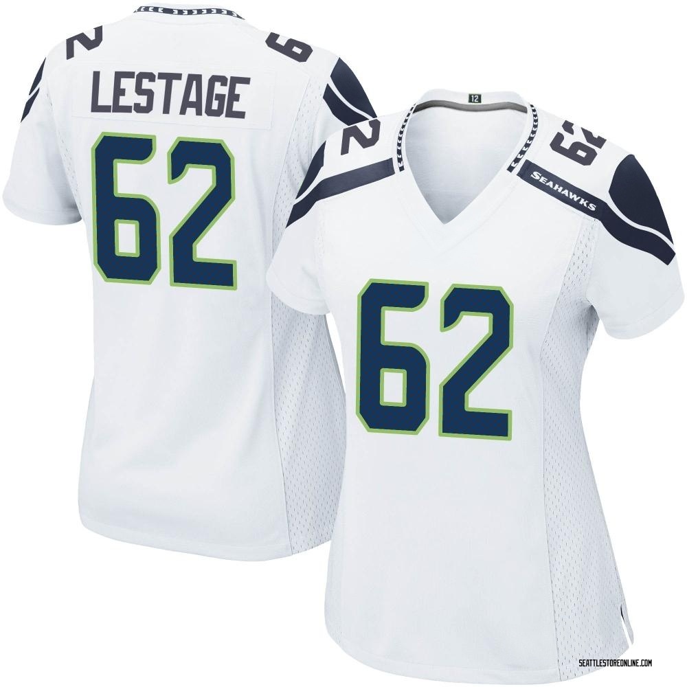 Game Pier-Olivier Lestage Women's Seattle Seahawks Jersey - White