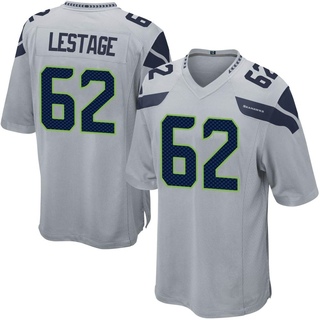 Game Pier-Olivier Lestage Youth Seattle Seahawks Alternate Jersey - Gray