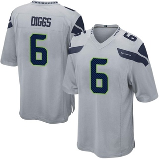 Game Quandre Diggs Men's Seattle Seahawks Alternate Jersey - Gray