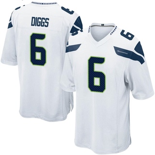 Game Quandre Diggs Men's Seattle Seahawks Jersey - White