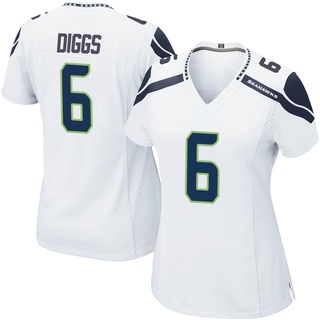 Game Quandre Diggs Women's Seattle Seahawks Jersey - White