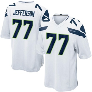 Game Quinton Jefferson Men's Seattle Seahawks Jersey - White