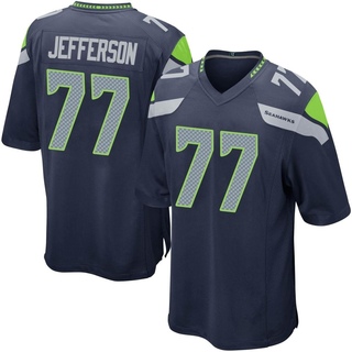 Game Quinton Jefferson Men's Seattle Seahawks Team Color Jersey - Navy