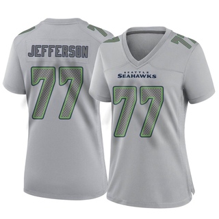 Game Quinton Jefferson Women's Seattle Seahawks Atmosphere Fashion Jersey - Gray