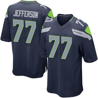 Game Quinton Jefferson Youth Seattle Seahawks Team Color Jersey - Navy