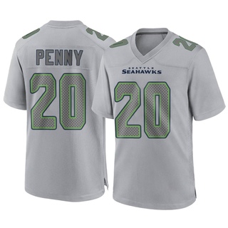 Game Rashaad Penny Men's Seattle Seahawks Atmosphere Fashion Jersey - Gray
