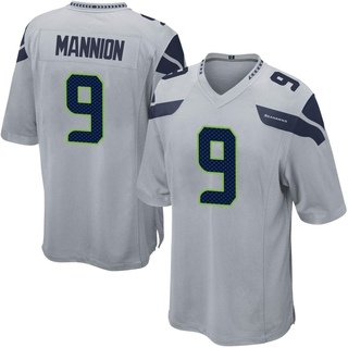Game Sean Mannion Men's Seattle Seahawks Alternate Jersey - Gray
