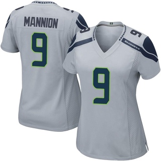Game Sean Mannion Women's Seattle Seahawks Alternate Jersey - Gray