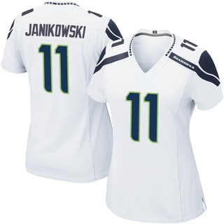 Game Sebastian Janikowski Women's Seattle Seahawks Jersey - White